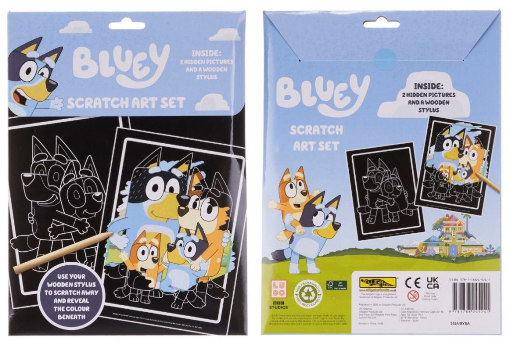 Bluey Scratch Art Activity Book