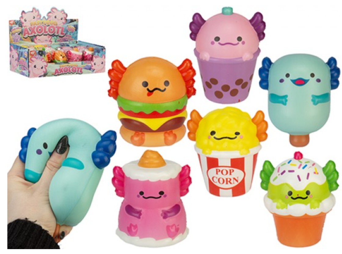 Fast Food Axolotl Squishy 11.5cm Sensory Toy