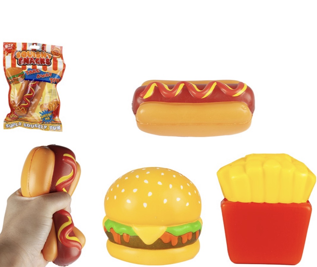 Large Squishy Fast Food Mix 12cm 3 Assorted
