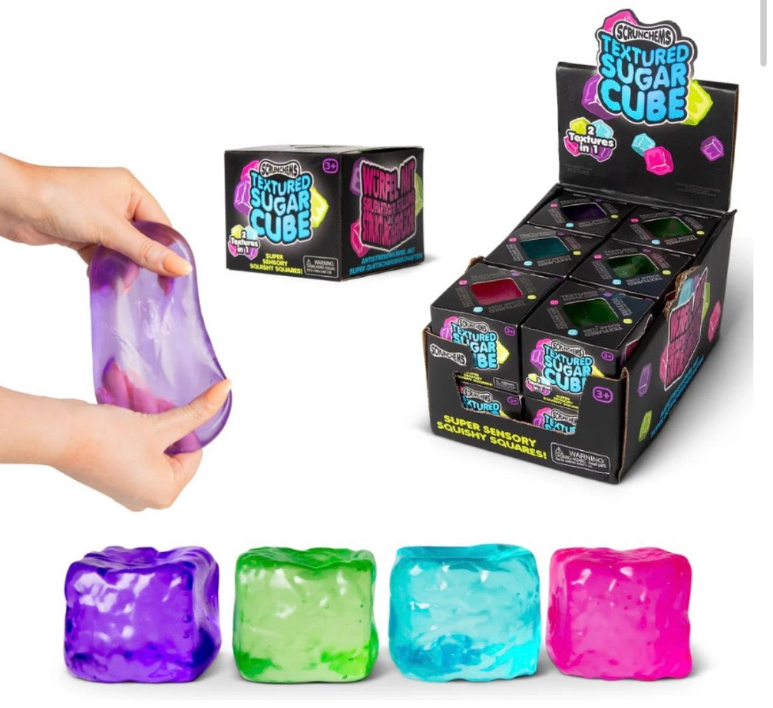 Scrunchems Textured Sugar Maltose Cube Sensory Toy