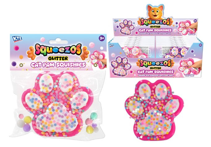 Taba Feel Large Cats Paw With Glitter & Bobbles 180GM