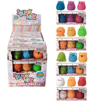 Squish Meez Jiggly Palz Pack of 3