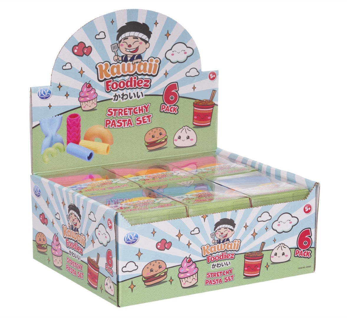 Kawaii Stretchy Pasta Set 6 Pack