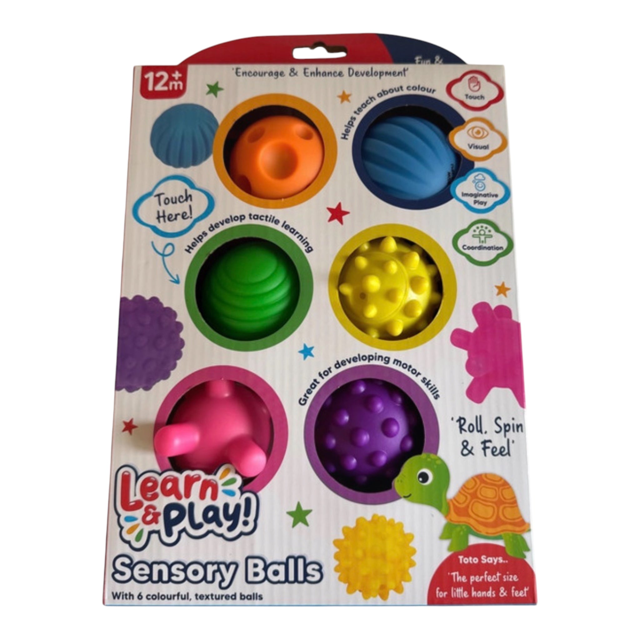 Learn & Play Sensory Balls 6 Pack