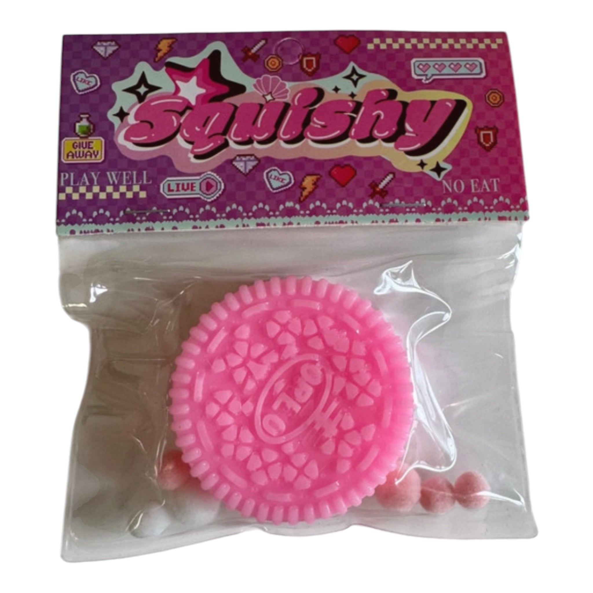 Cookie Taba Squishy (Pink) Sensory Toy
