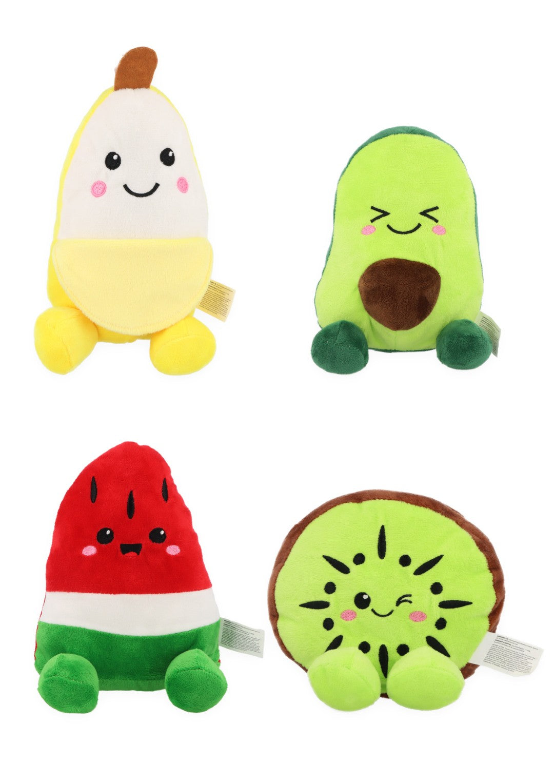 Fruit Friends Plush Soft Toy (8"/20cm) Pack of 4