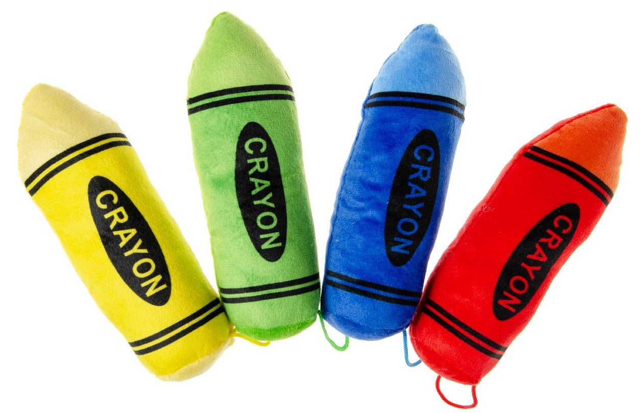 Coloured Crayons Plush Soft Toys Pack of 4