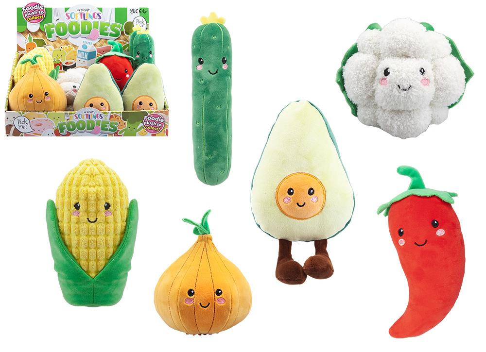 Softlings Foodies Salad & Vegetables Mix 16cm Plush Toy
