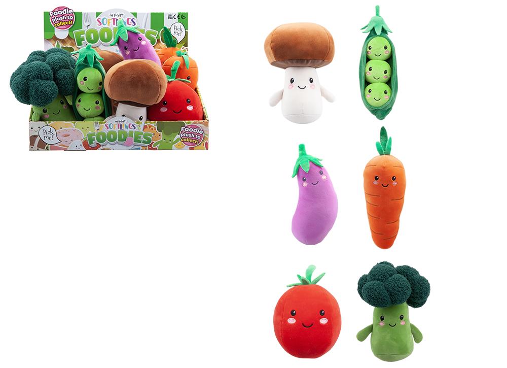 Softlings Foodies Salad & Vegetables Mix 16cm Plush Toy 2