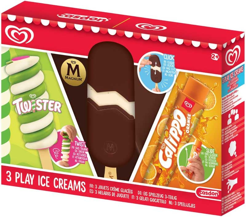 Walls Ice cream 3 set plastic Play Toys