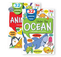 Kids Colouring and Facts, Animals & Ocean Activity Book x 2 Pack