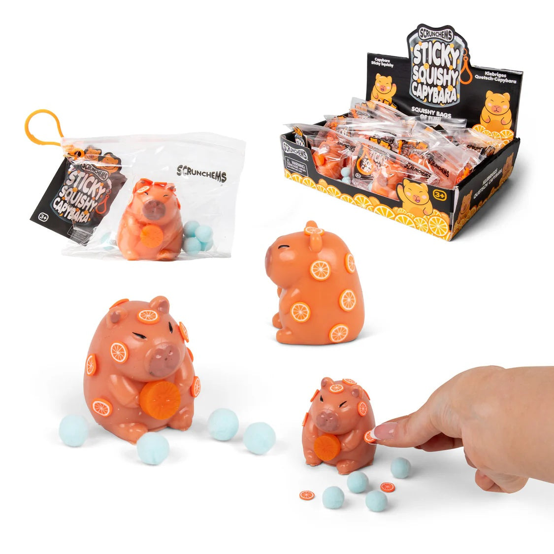 Scrunchems Sticky Squishy Capybara Sensory Toy