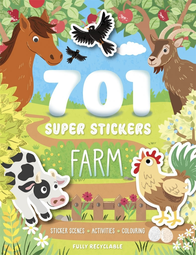 701 Super Stickers Farm Animals Activity Book